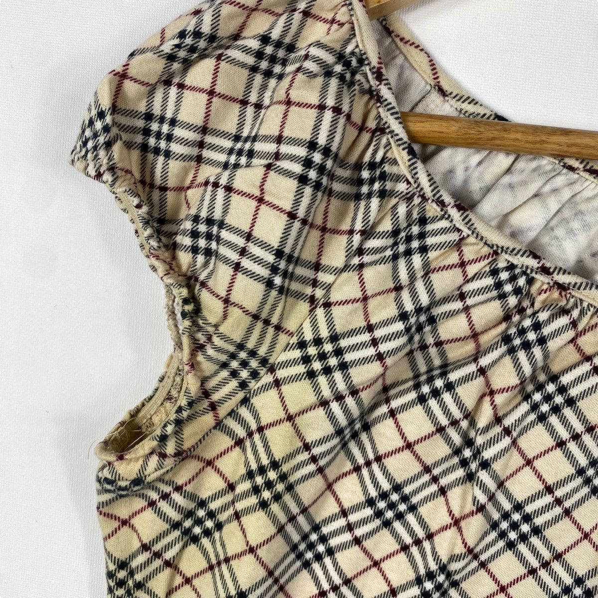 Burberry × Vintage BURBERRY LONDON Blue Label Nova Check Blouse Tops Tee Size S / US 4 / IT 40 - 3 Thumbnail