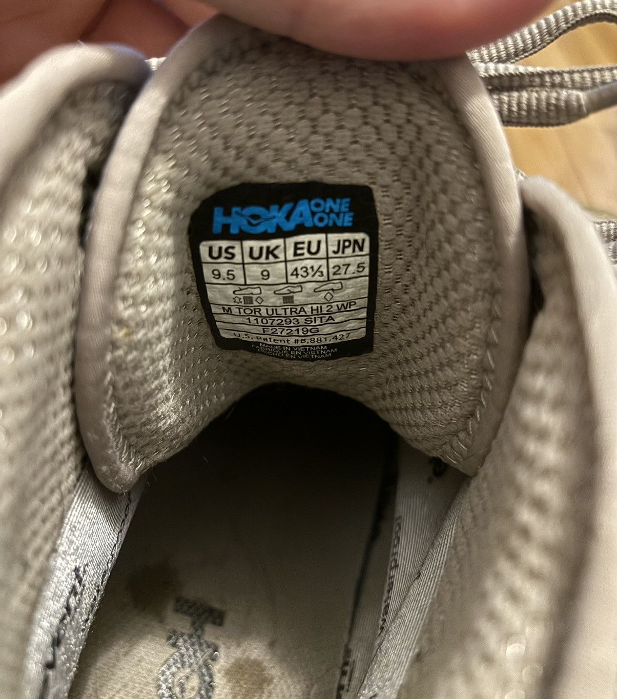 Hoka Hoka One One Tor Ultra Hi 2019 Size US 9.5 / EU 42-43 - 8 Thumbnail