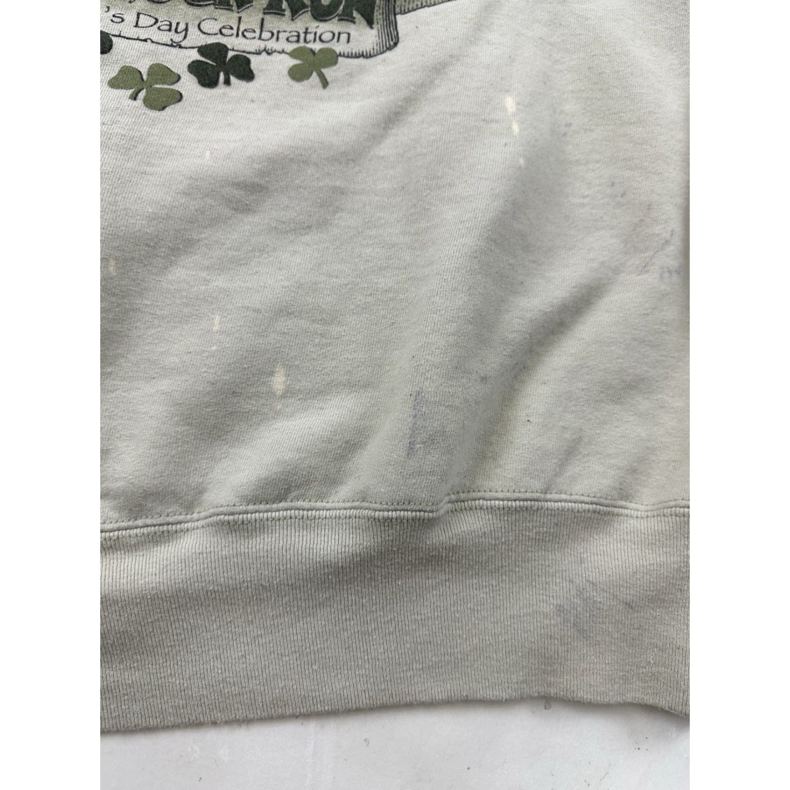 Fruit Of The Loom VINTAGE Shamrock Run Sweatshirt Mens XL Beige Portland Oregon 1997 Pullover Size US XL / EU 56 / 4 - 2 Thumbnail
