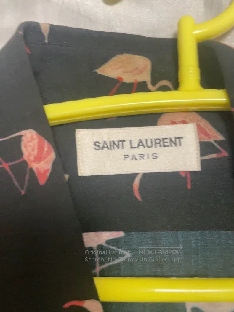 Saint Laurent Paris Saint Laurent Paris Flamingo Shirt i Size XS / US 0-2 / IT 36-38 - 2 Thumbnail