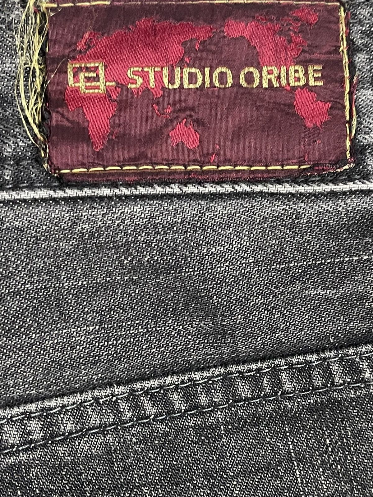 Studio D'Artisan Vintage Japan Studio Oribe Faded Wash Distress Loose Jeans Size US 35 - 9 Thumbnail