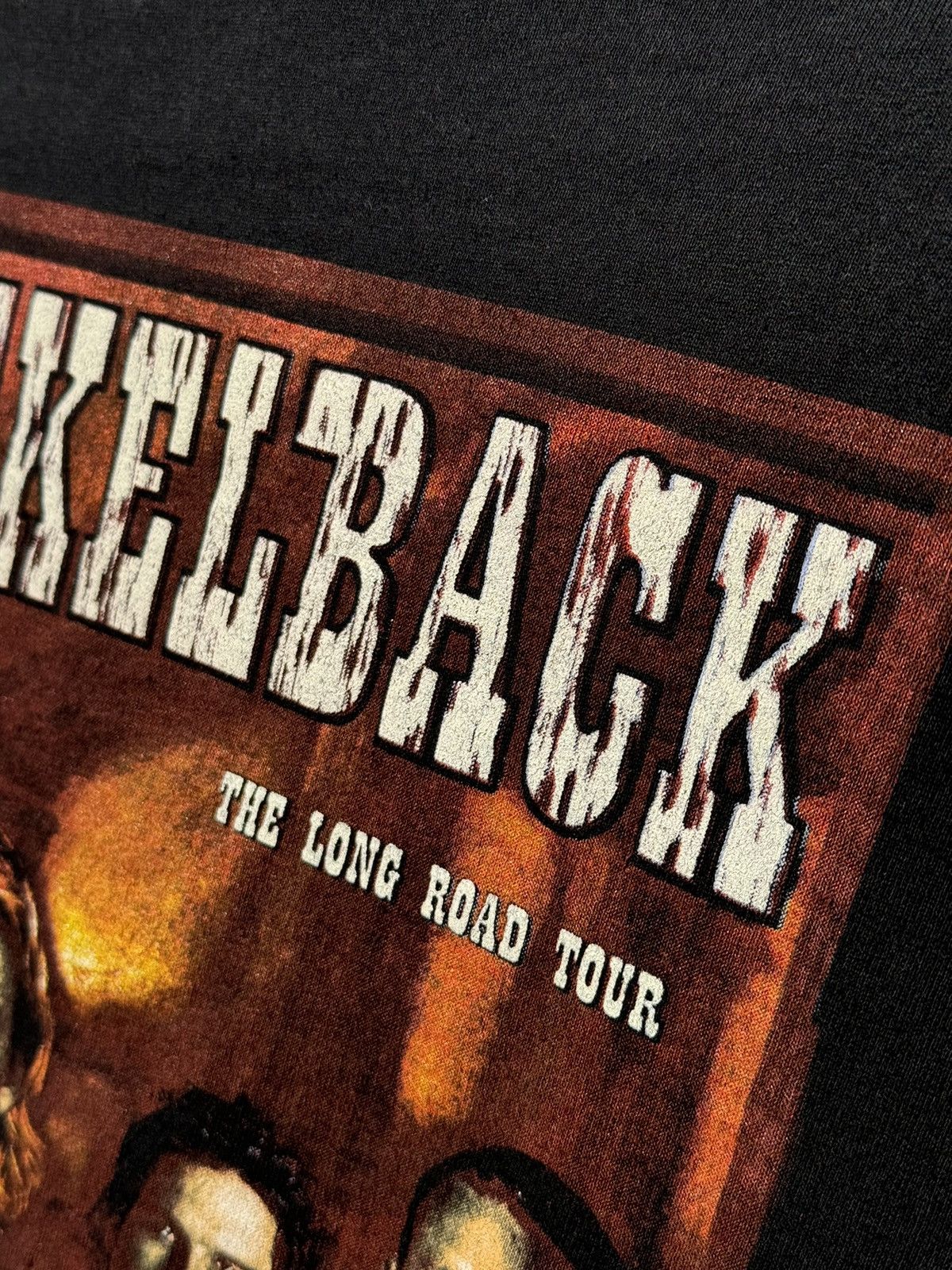Band Tees × Vintage Nickelback The Long Road Tour Shirt 2004 Black Band Tee M Size US M / EU 48-50 / 2 - 4 Thumbnail