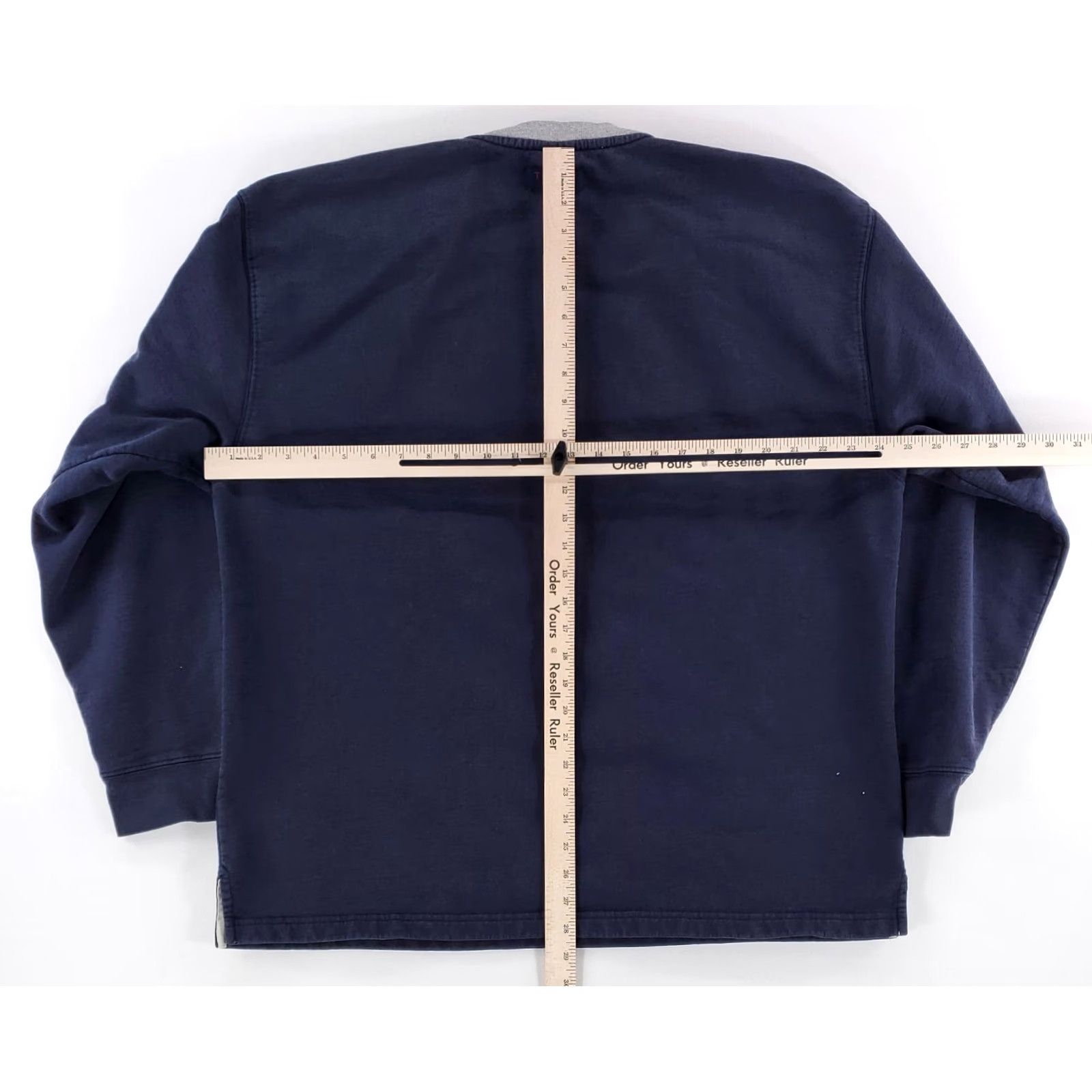 Tommy Hilfiger VINTAGE Tommy Jeans Long Sleeve Sweatshirt Blue Big Center Logo 2XL Mens Y2K Spellout Pullover Size US XXL / EU 58 / 5 - 6 Thumbnail
