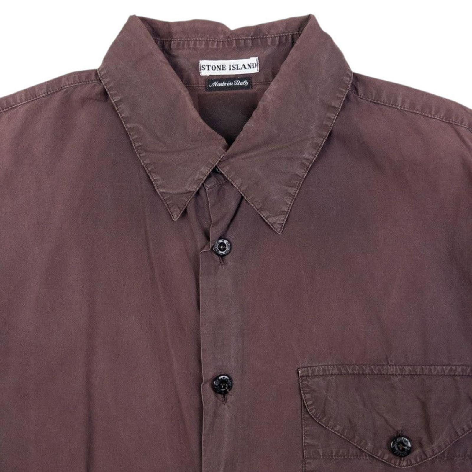 Stone Island Vintage Stone Island Long Sleeve Button Up Shirt Size M Size US M / EU 48-50 / 2 - 3 Thumbnail