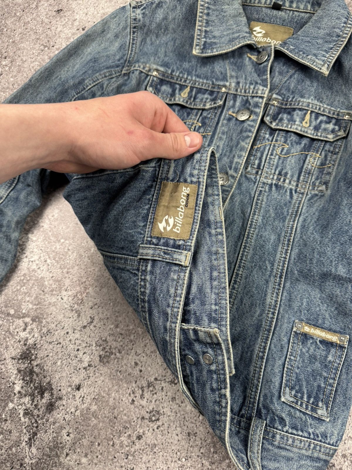 Billabong × Vintage VINTAGE BILLABONG Y2K JAPANESSE DENIM JACKET 90’s RARE❗️ Size S / US 4 / IT 40 - 5 Thumbnail