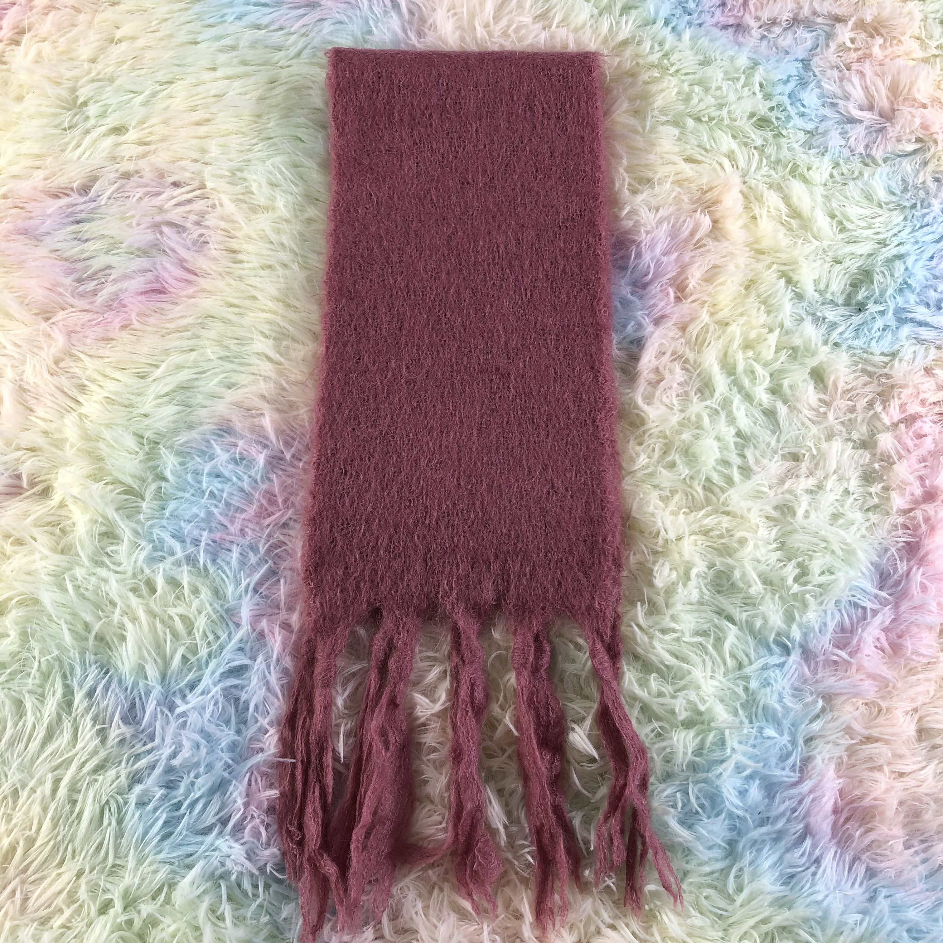 Vintage Mohair Scarf / Muffler / Neckwear - KM118 Size ONE SIZE - 2 Thumbnail