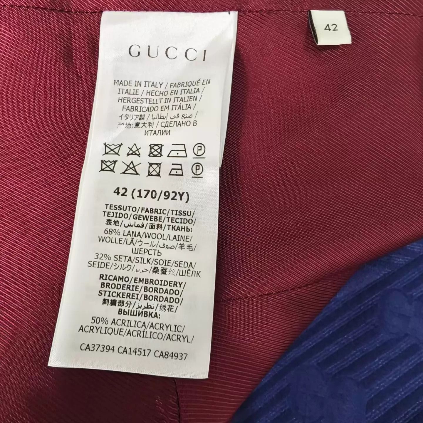 Gucci Gucci Purple Blue GG Allover Print Blazer Size M / US 6-8 / IT 42-44 - 4 Thumbnail