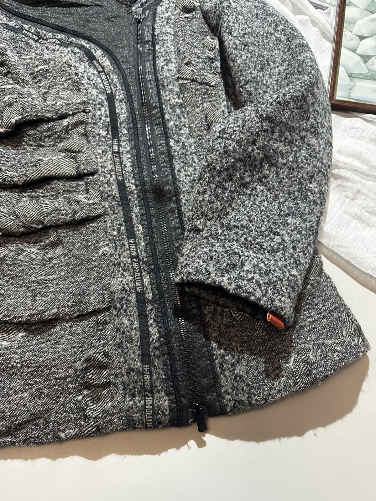 Other Beate Heymann Streetcouture Wool Jackets Textured Hooded Size L / US 10 / IT 46 - 6 Thumbnail