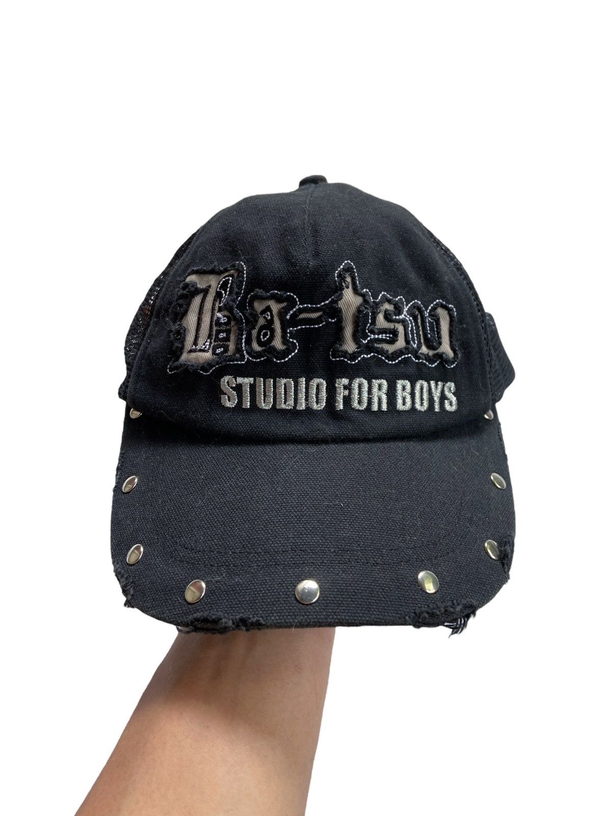 JAPANESE BA-TSU STUDIO FOR BOYS PUNK DISTRESSED CAP