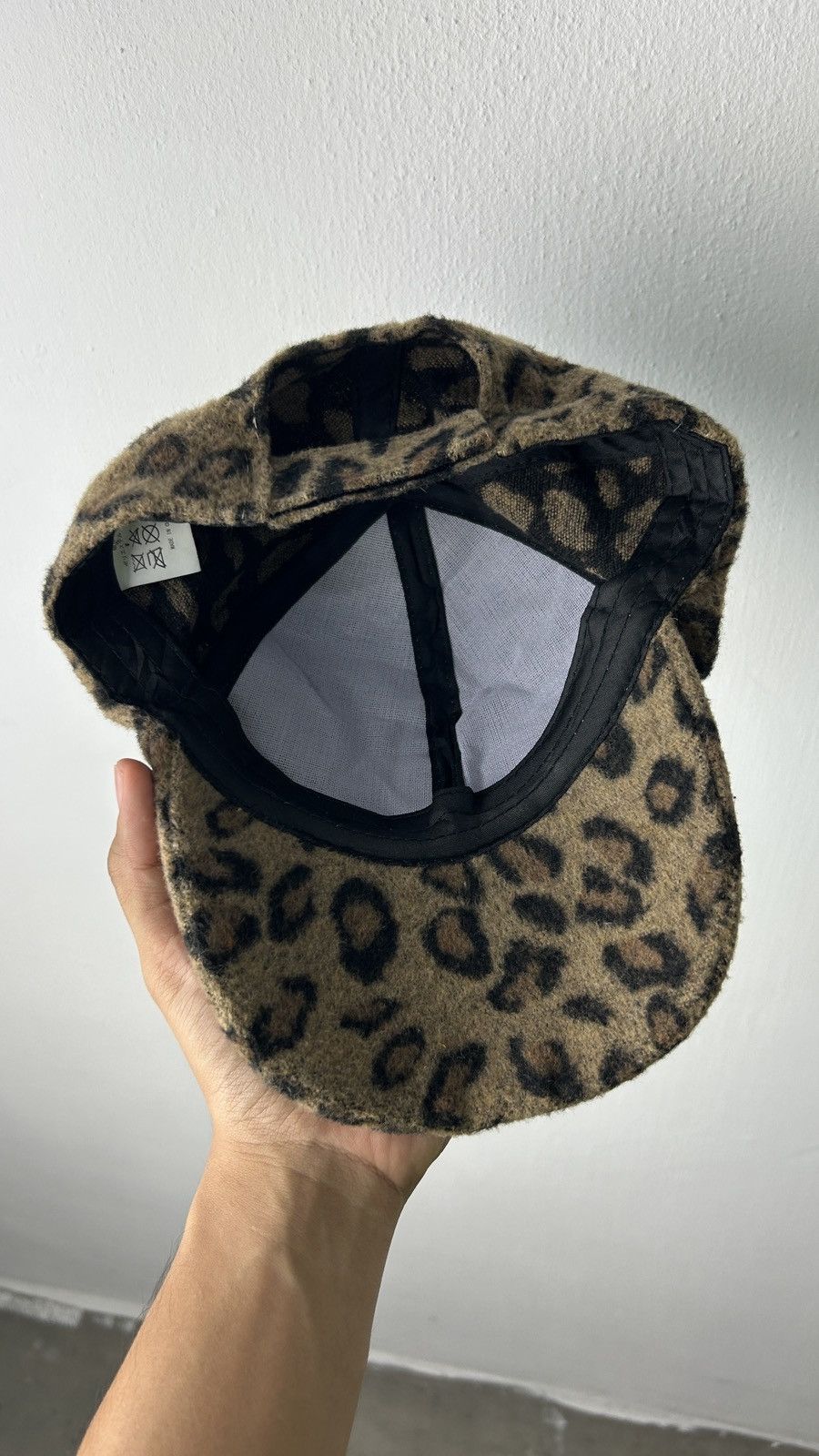 Japanese Brand × Vintage 1990s Big Leopard Print Cap Size ONE SIZE - 8 Thumbnail