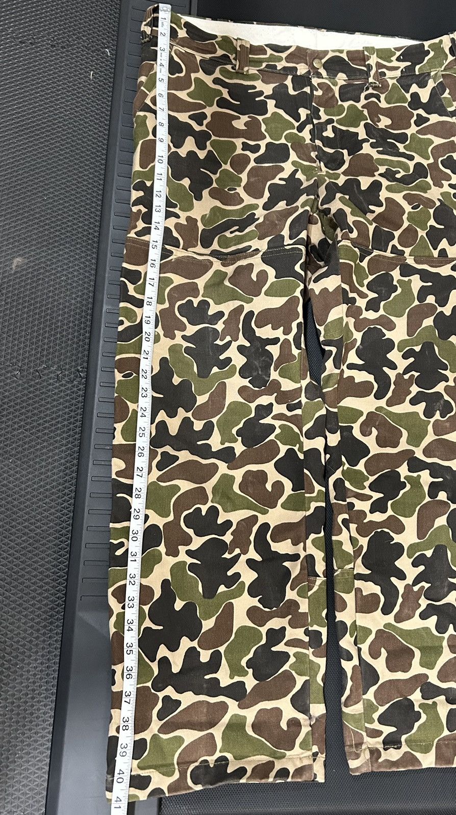 L.L. Bean Vtg LL bean made in usa duck camo hunting pants double knee Size US 37 - 8 Thumbnail