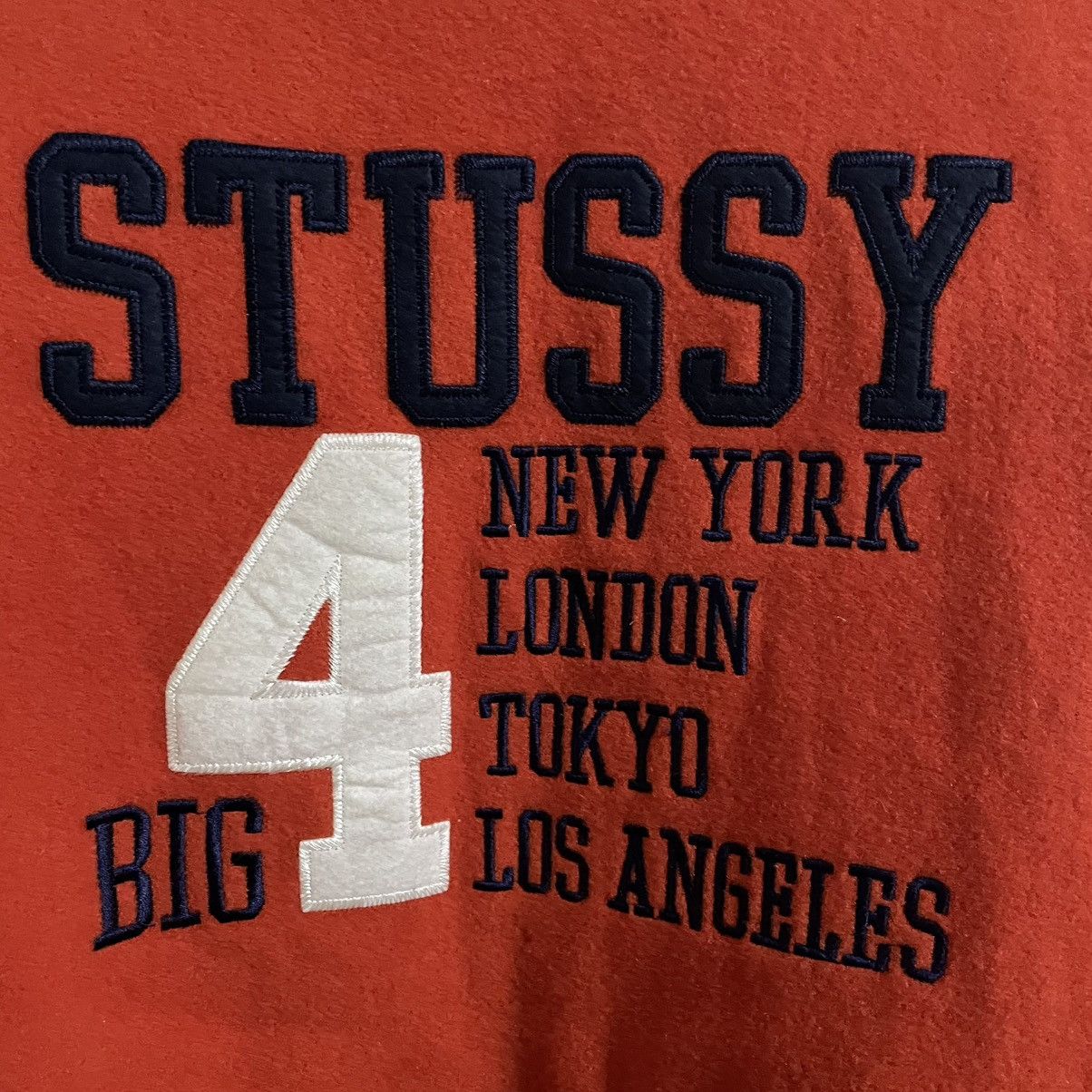 Stussy stussy big4 varsity jacket Size US L / EU 52-54 / 3 - 4 Thumbnail