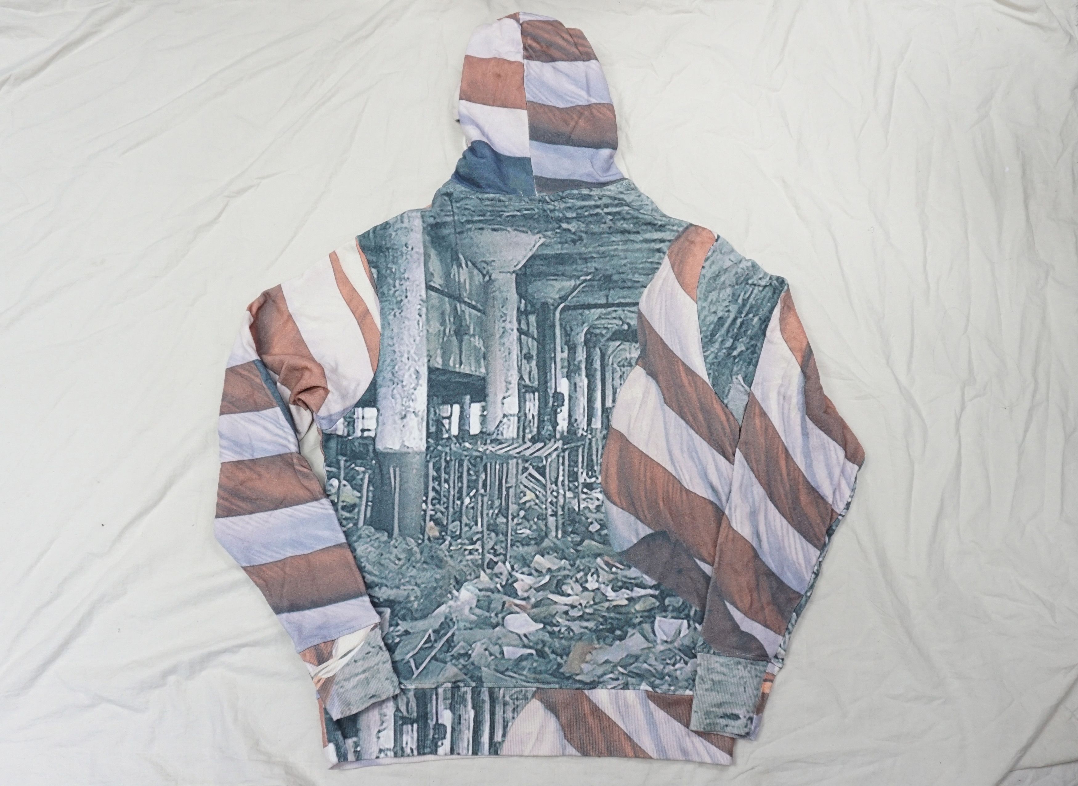 424 × Vintage 424 American Flag Cotton Hoodie Size US L / EU 52-54 / 3 - 6 Thumbnail