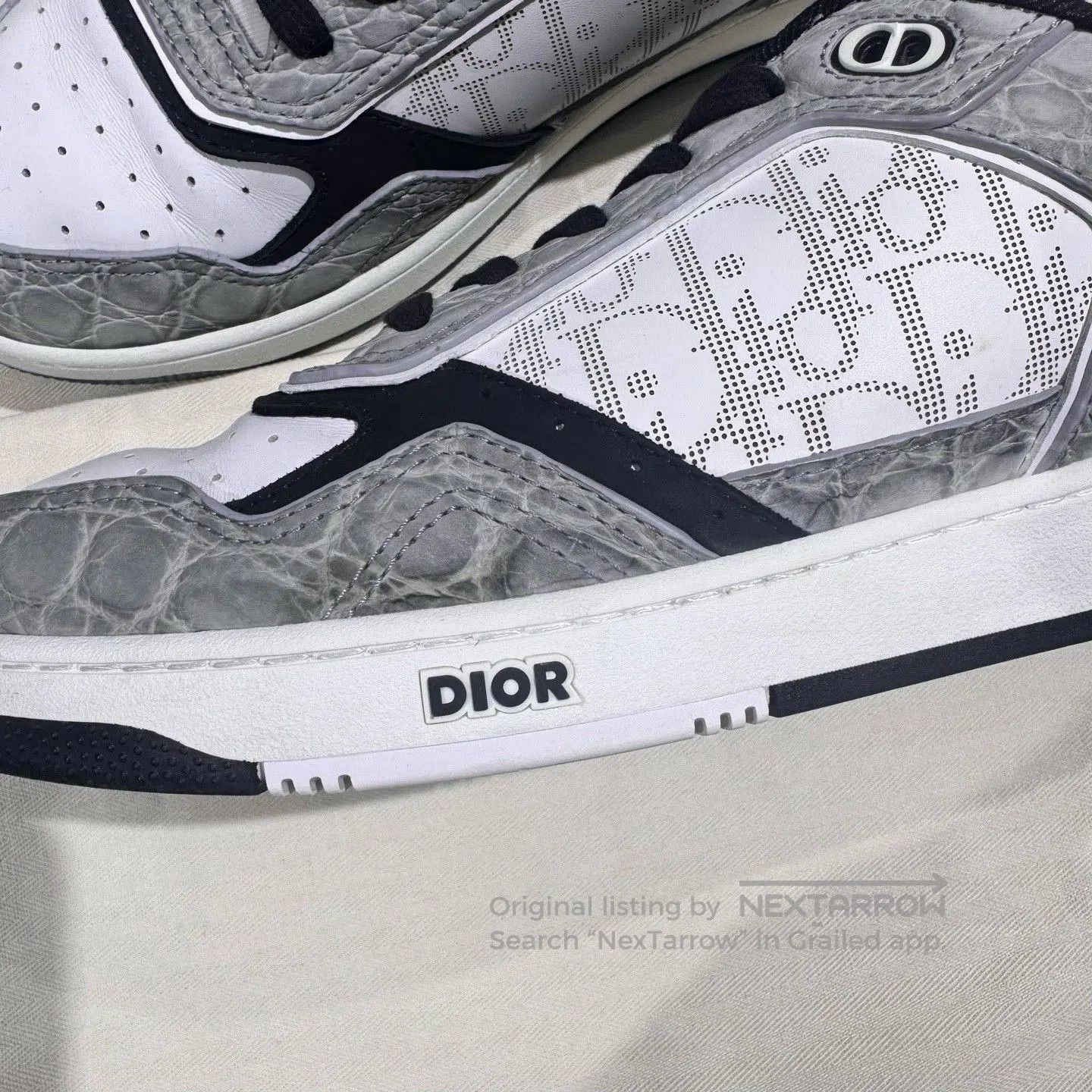 Dior Dior Oblique B27 Crocodile Limited Sneakers. Size US 9 / EU 42 - 4 Thumbnail