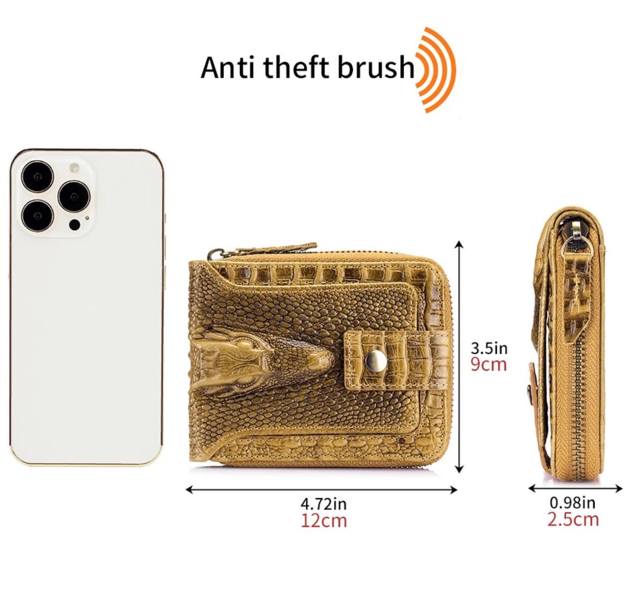 Leather leather large capacity card slot zero wallet Size ONE SIZE - 3 Thumbnail