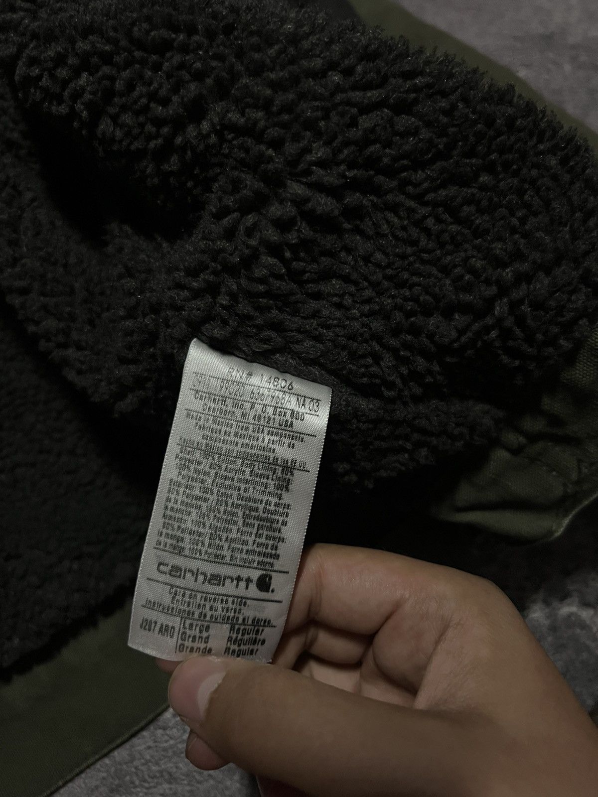 Carhartt Vintage 90s Carhartt Olive Detroit Jacket Streetwear Faded Size US L / EU 52-54 / 3 - 12 Thumbnail