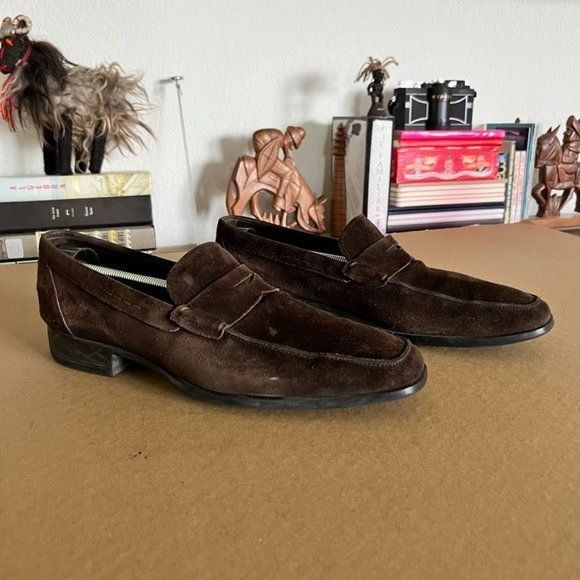 Tod's Tod's Suede Driving Penny Loafers Size US 11 / EU 44 - 2 Thumbnail