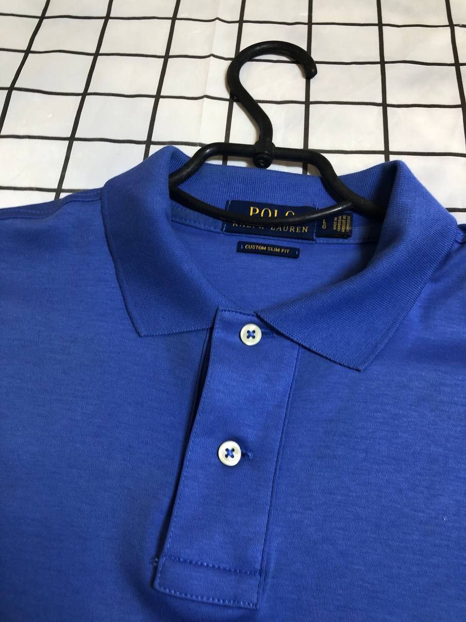 Polo Ralph Lauren Vintage Polo Ralph Lauren Large Blue Custom fit polo shirt Size US L / EU 52-54 / 3 - 5 Thumbnail