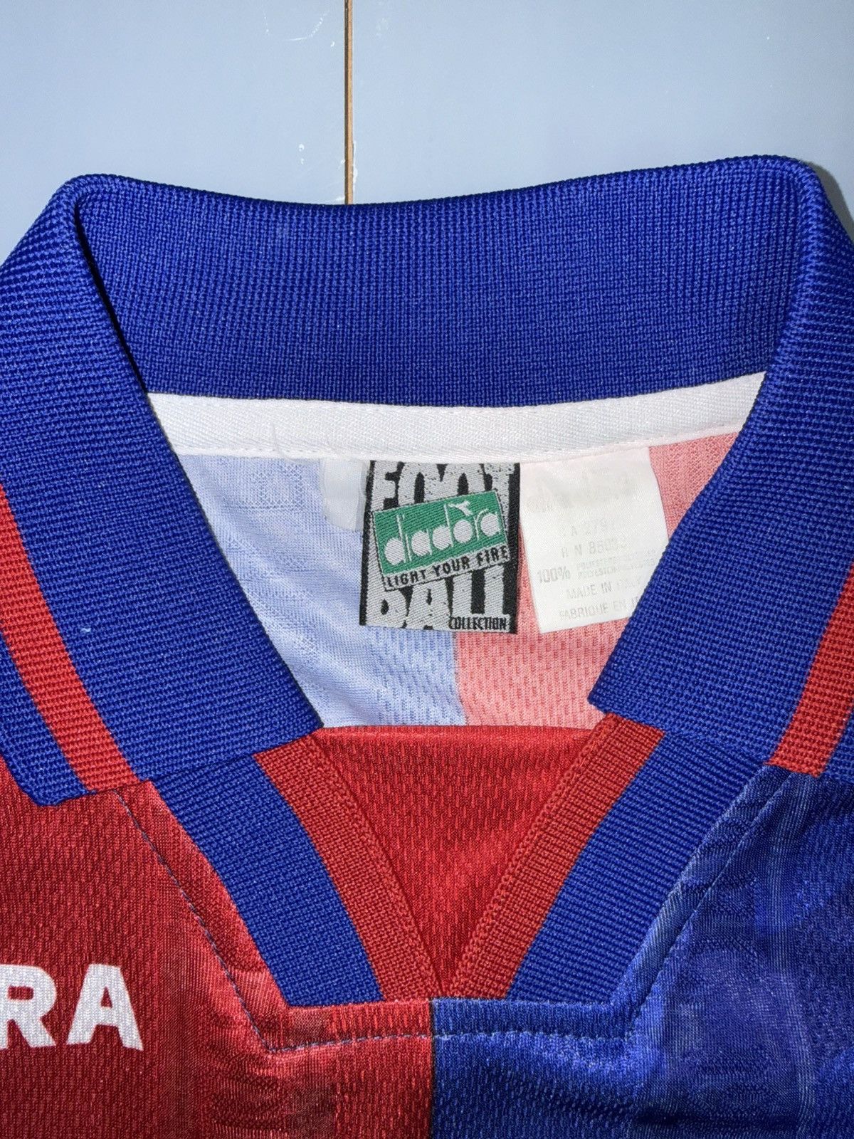 Diadora Vintage 1996-1997 Diadora FC Bologna Soccer Jersey Men L Size US L / EU 52-54 / 3 - 3 Thumbnail