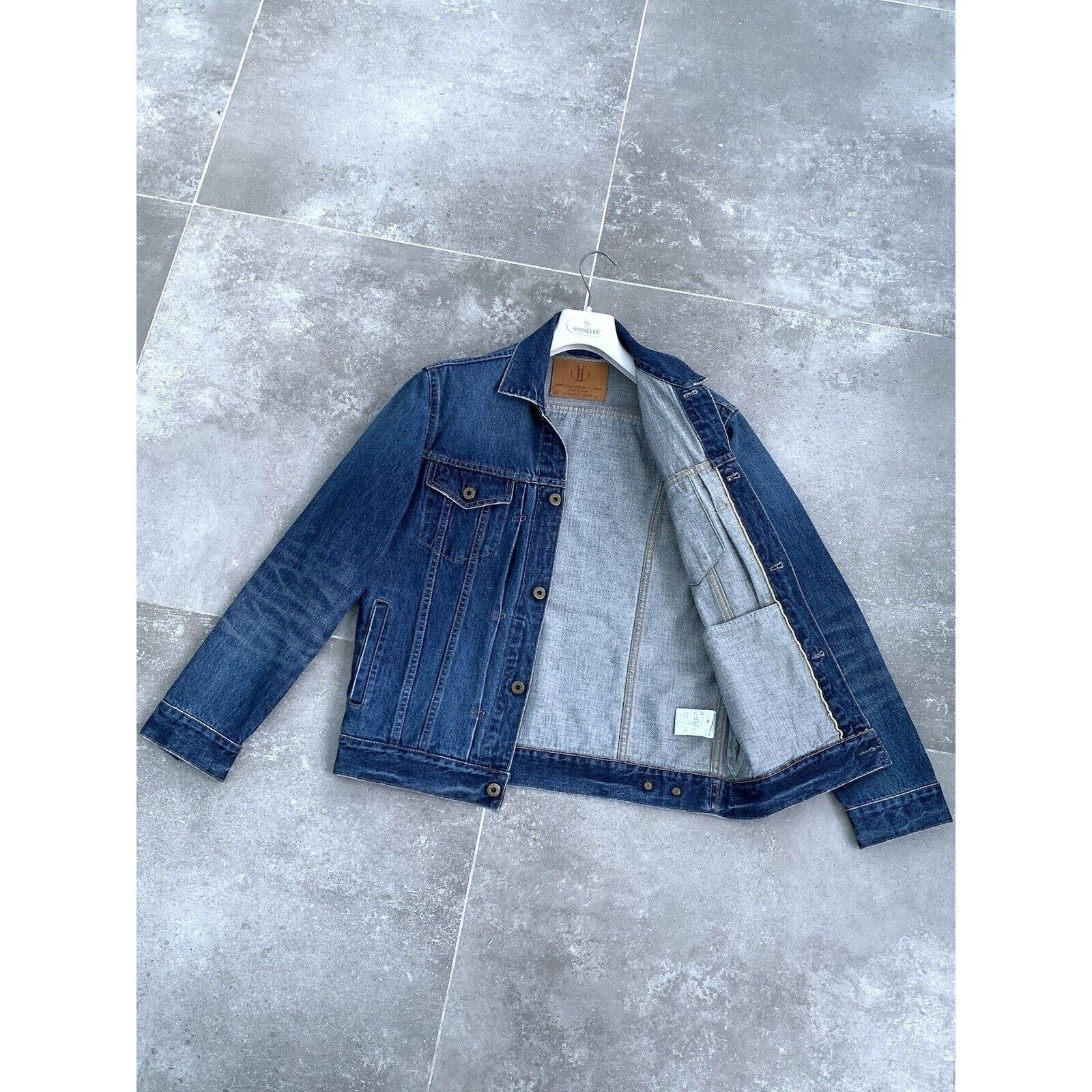 Japan Blue × Japanese Brand Men's JAPAN BLUE JEANS Denim Trucker Jacket Bomber Coat S-M Size US M / EU 48-50 / 2 - 15 Thumbnail