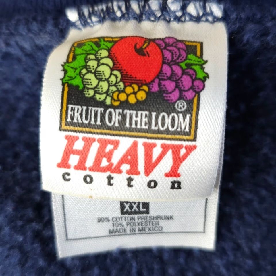 Fruit Of The Loom VINTAGE Fruit of the Loom Sweatshirt Mens Size XL Blue 90s Spirit Butterfly American Flag Crew Neck Pullover Sweatshirt Size US XL / EU 56 / 4 - 5 Thumbnail