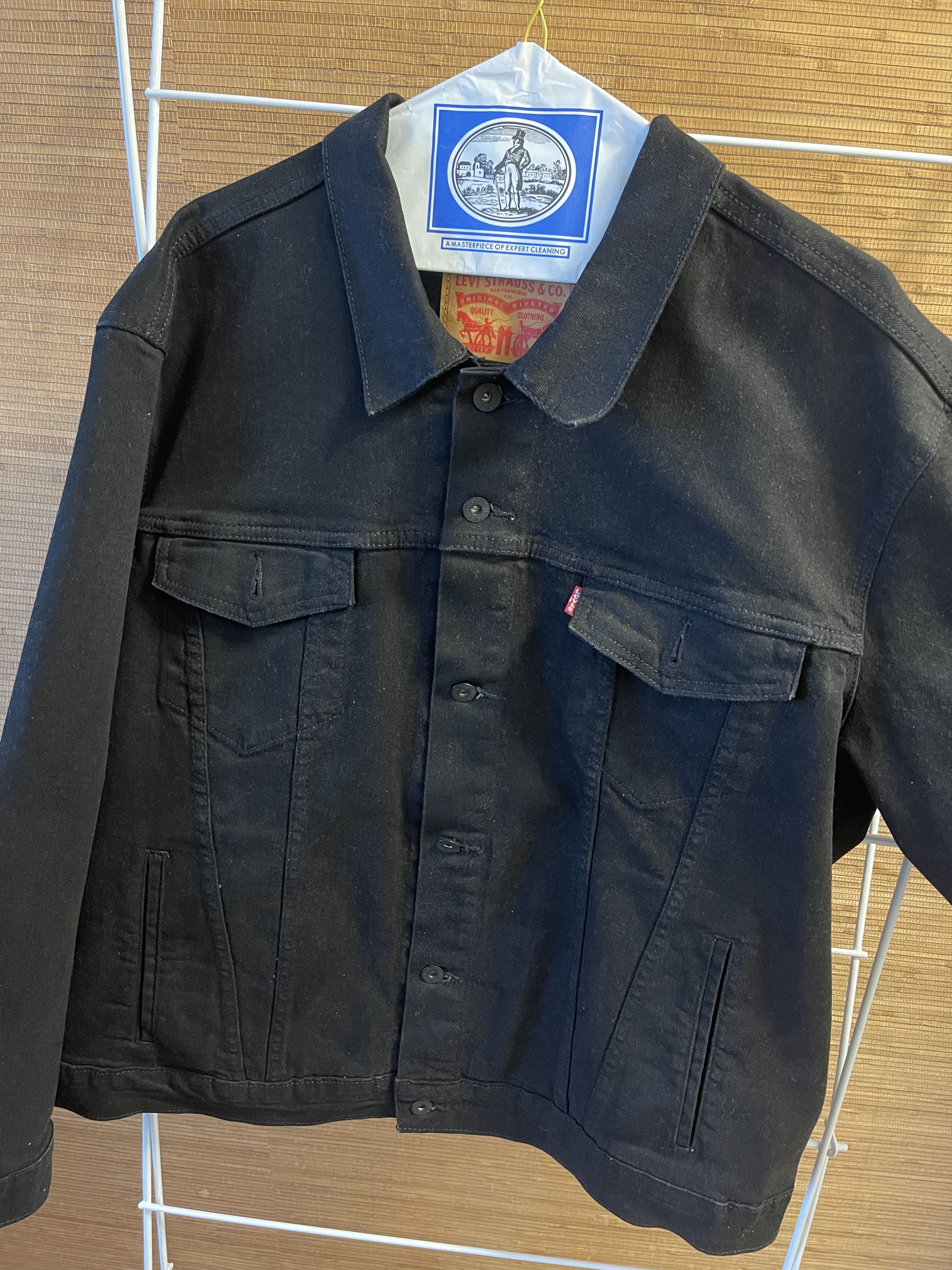 Levi's Levis Black Denim Jacket Size US XL / EU 56 / 4 - 1 Thumbnail