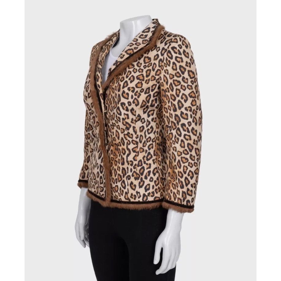Alexander McQueen Alexander McQueen Cropped Animal Print Jacket IT 42 M Size M / US 6-8 / IT 42-44 - 3 Thumbnail