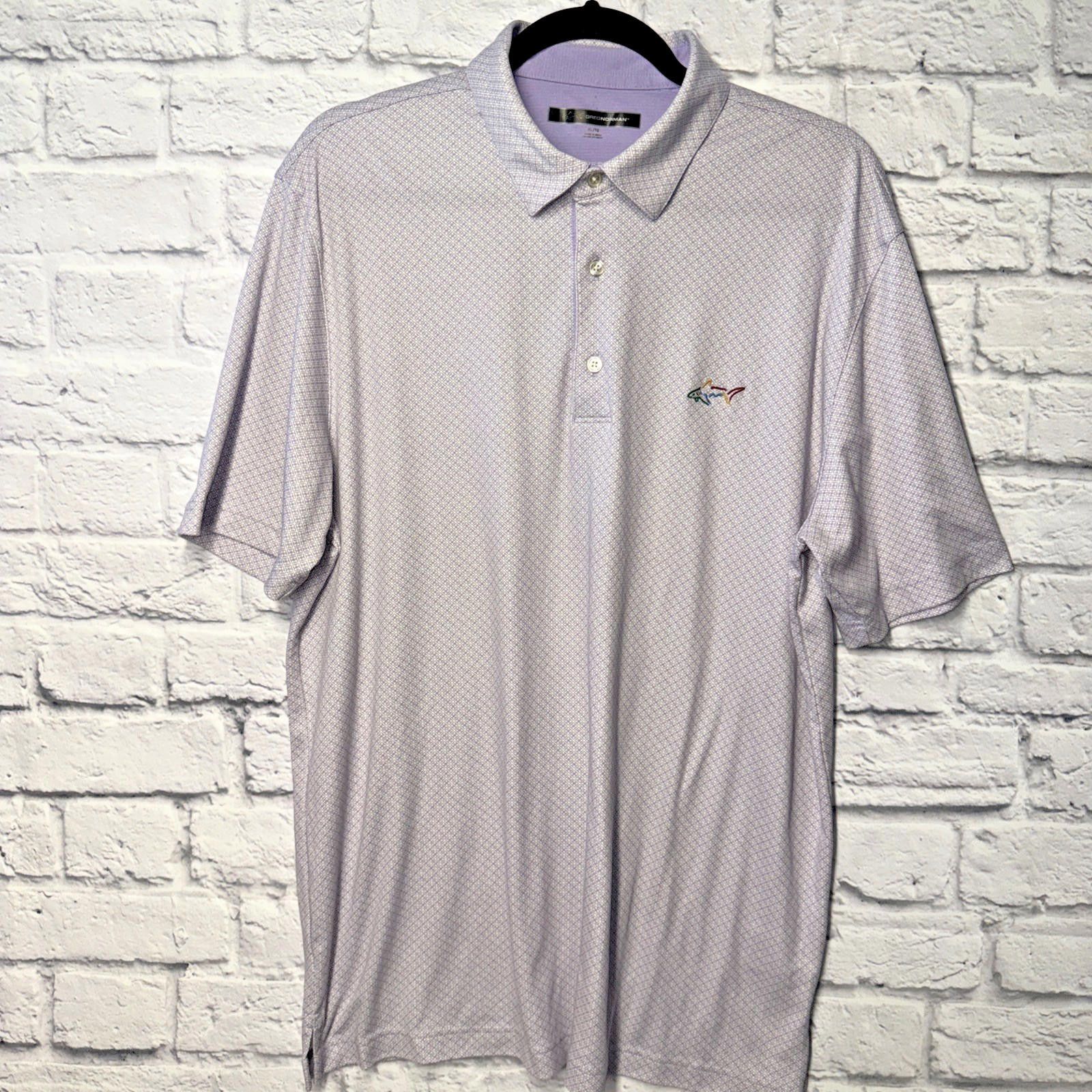 Greg Norman EUC Men’s Greg Norman Light Purple Lavender Polo Golf Shirt Size US XL / EU 56 / 4 - 1 Thumbnail