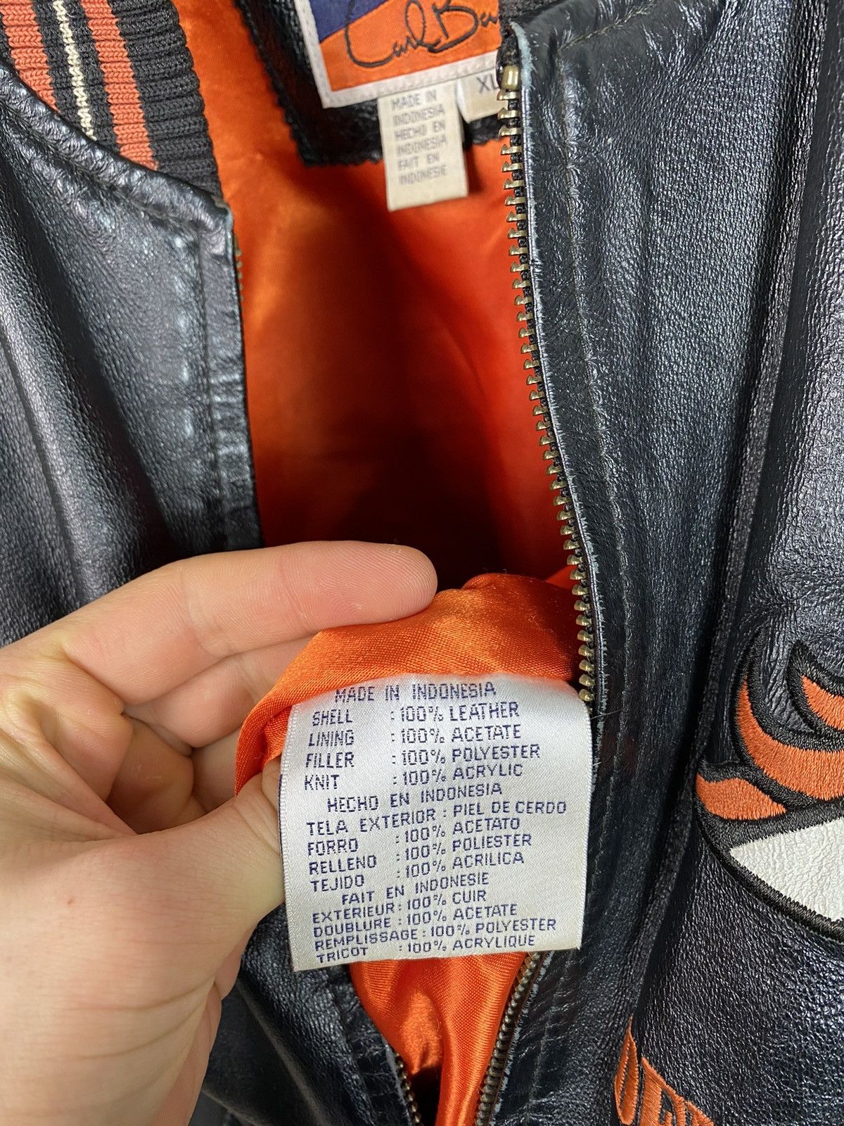 Other Vintage Denver Broncos NFL Leather Bomber Jacket Varsity XL Size US XL / EU 56 / 4 - 20 Thumbnail