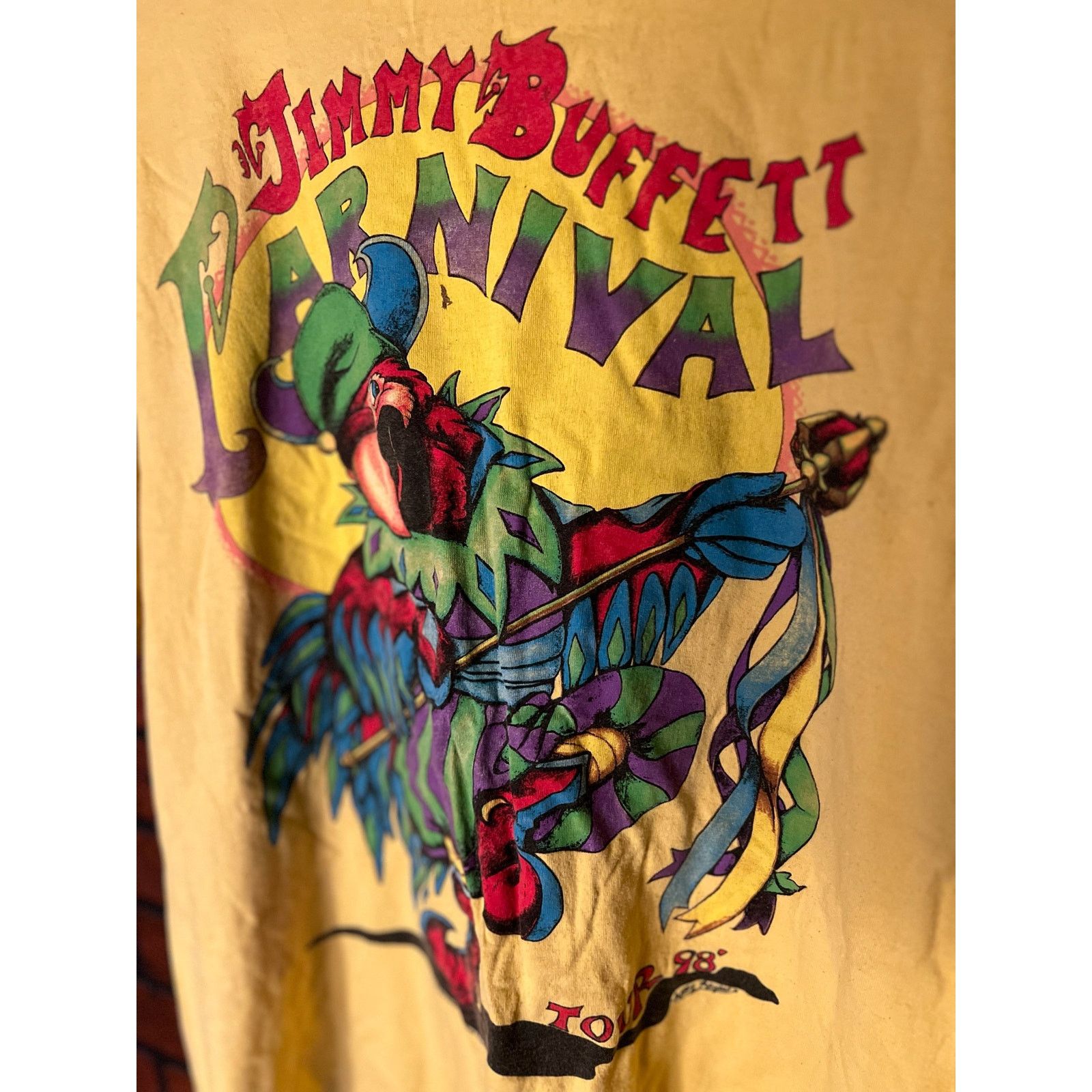 Anvil Jimmy Buffett Carnival Tour Shirt Vintage 1998 size large Size US L / EU 52-54 / 3 - 2 Thumbnail