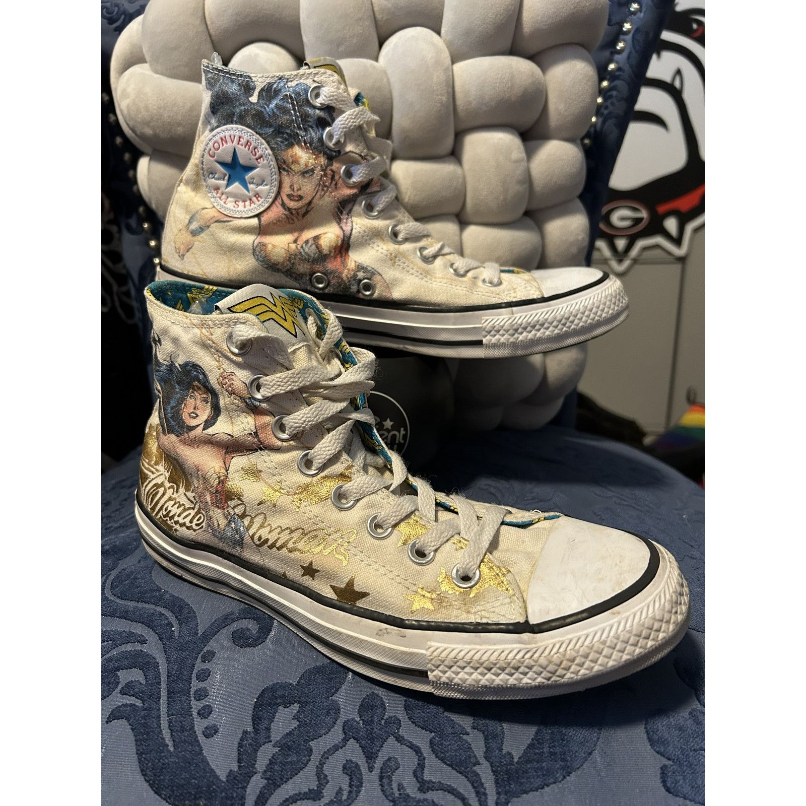 Converse Converse x Wonder Woman All Star High Tops Size 7 NWOT Size US 7 / IT 37 - 1 Thumbnail