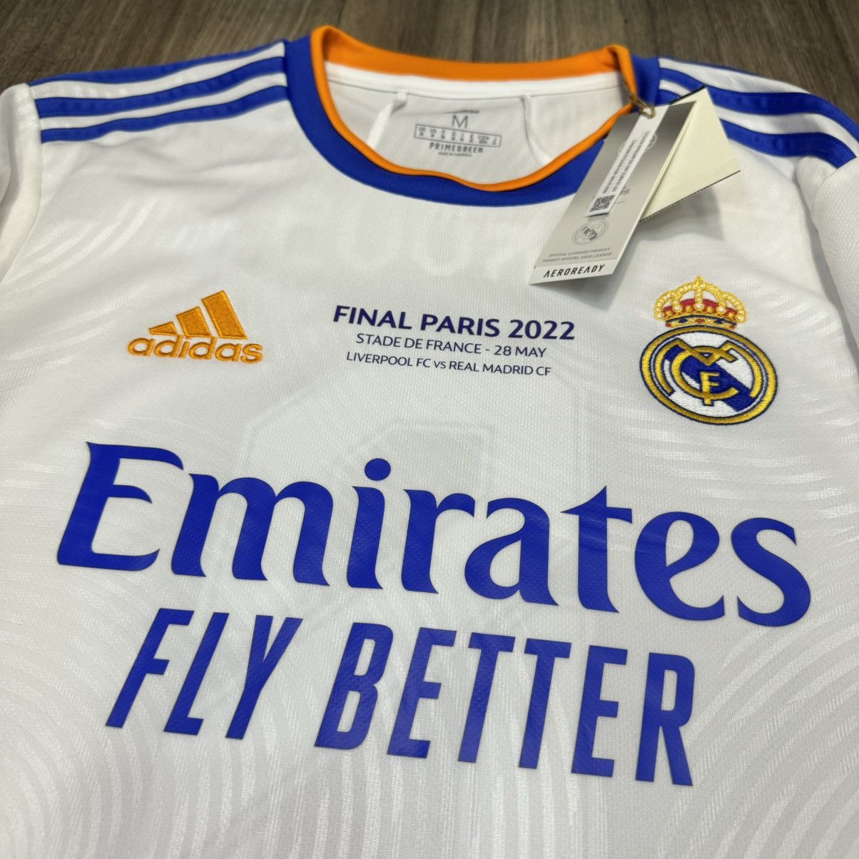 Adidas Real Madrid 2022 champions league final shirt #8 Kroos(bnwt) Size US M / EU 48-50 / 2 - 3 Thumbnail