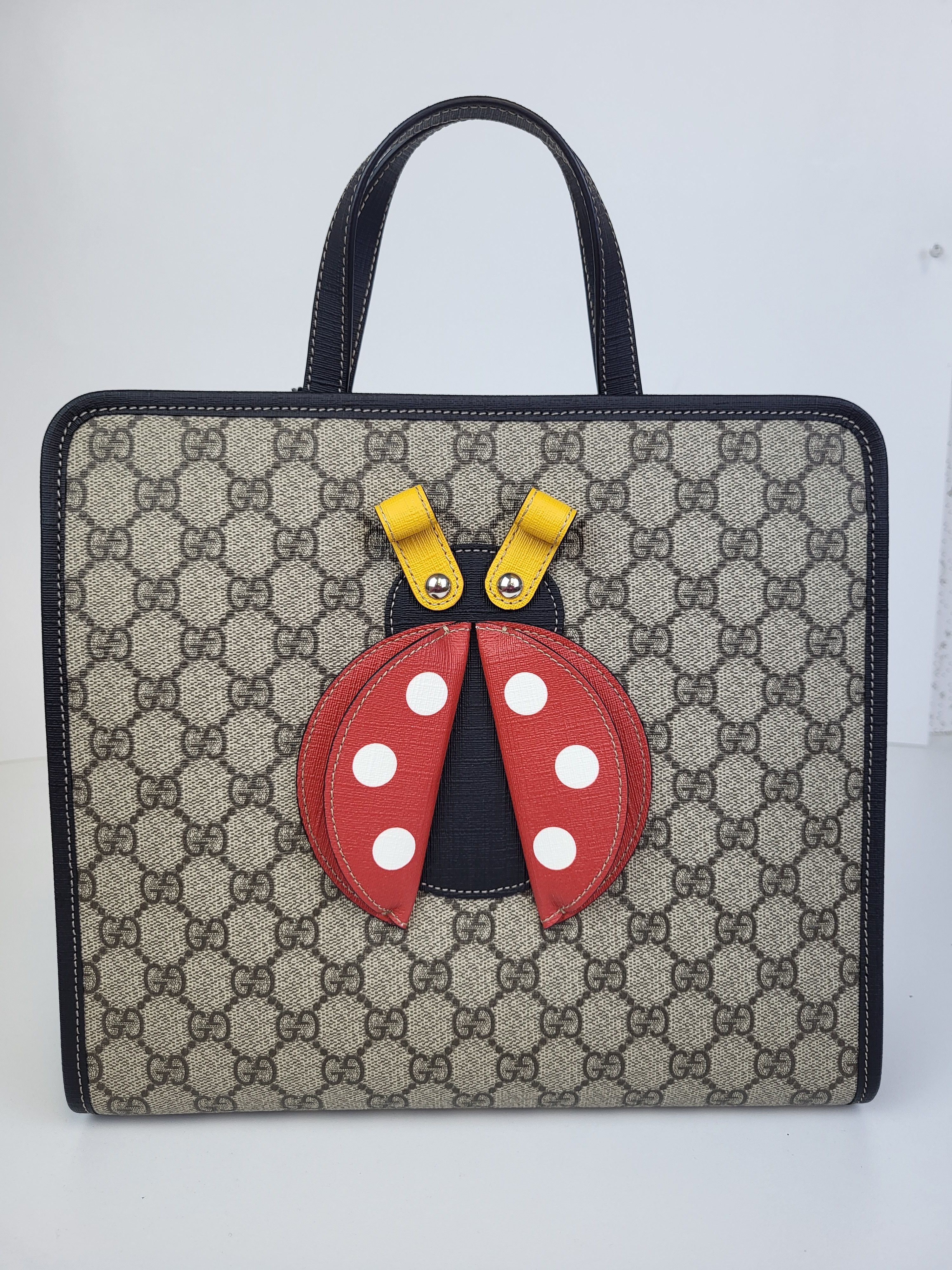 Gucci Gucci Ladybug Monogram Canvas Top-Handle Junior Bag Size ONE SIZE - 1 Thumbnail