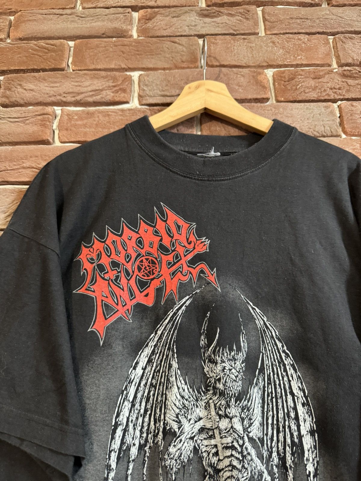 Band Tees Rare Vintage 90s Morbid Angel God is Dead Metal Band Tshirt Size US XL / EU 56 / 4 - 3 Thumbnail