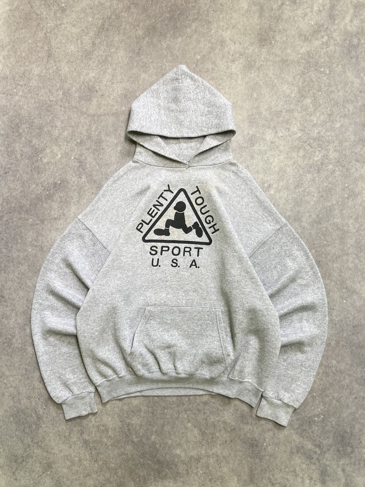 Other Vintage Plenty Tough Sport USA Grey Hoodie Size US XL / EU 56 / 4 - 1 Thumbnail