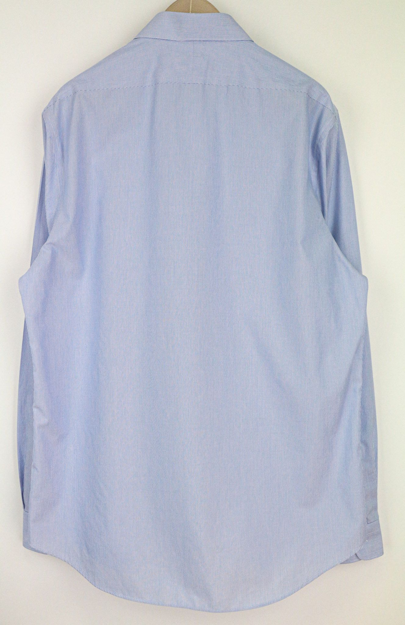 Suitsupply 46-7/18L Extra Slim Cotton Cutaway Stripe Shirt 75809 Size US XL / EU 56 / 4 - 2 Thumbnail