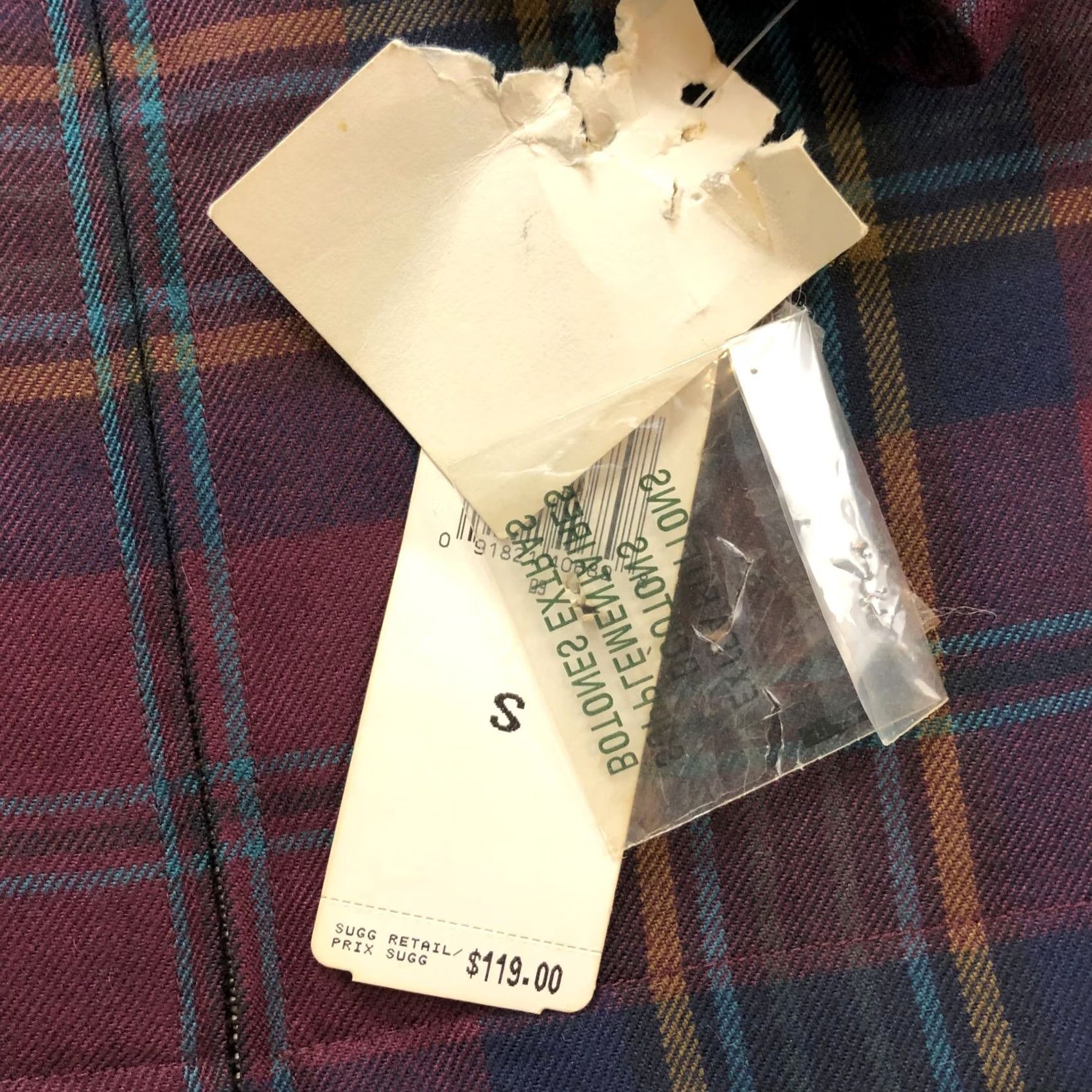 Ralph Lauren Lauren Ralph Lauren Shirt Petite Small Worsted Wool Plaid Red LS Zip PLS READ Size S / US 4 / IT 40 - 2 Thumbnail