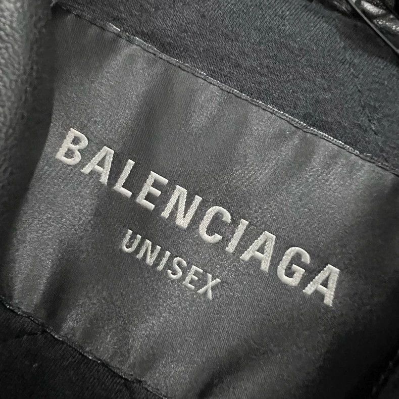 Balenciaga Balenciaga Black leather hoodie Size US S / EU 44-46 / 1 - 4 Thumbnail