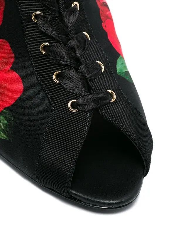 Dolce & Gabbana o1y0825 Stiletto Heel Ankle Boots in Black Size US 5.5 / IT 35.5 - 2 Thumbnail