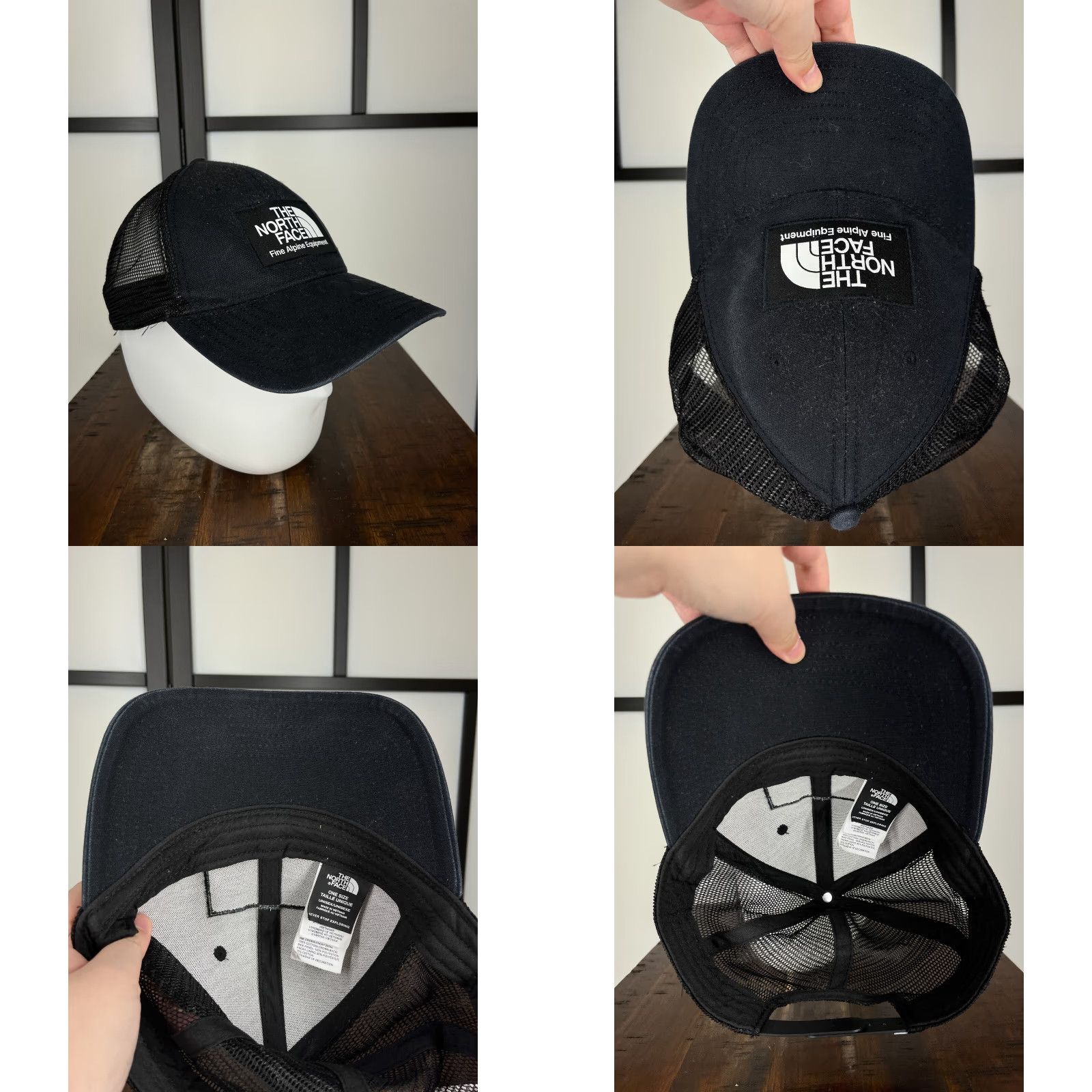 The North Face The North Face Hat Cap Snap Back Adult Black Twill Cotton Polyester Size ONE SIZE - 8 Thumbnail