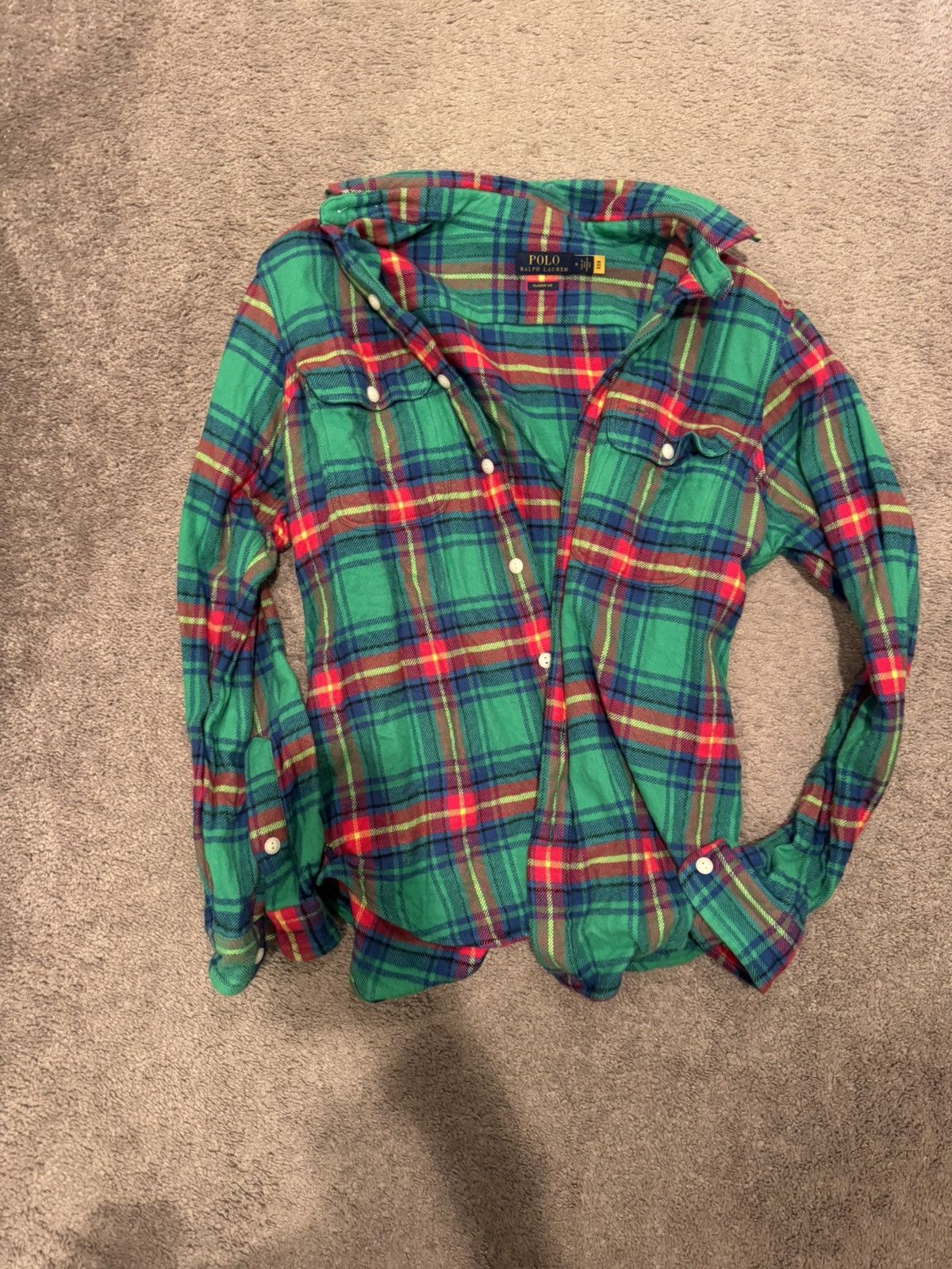 Polo Ralph Lauren Flannel Size US M / EU 48-50 / 2 - 1 Thumbnail