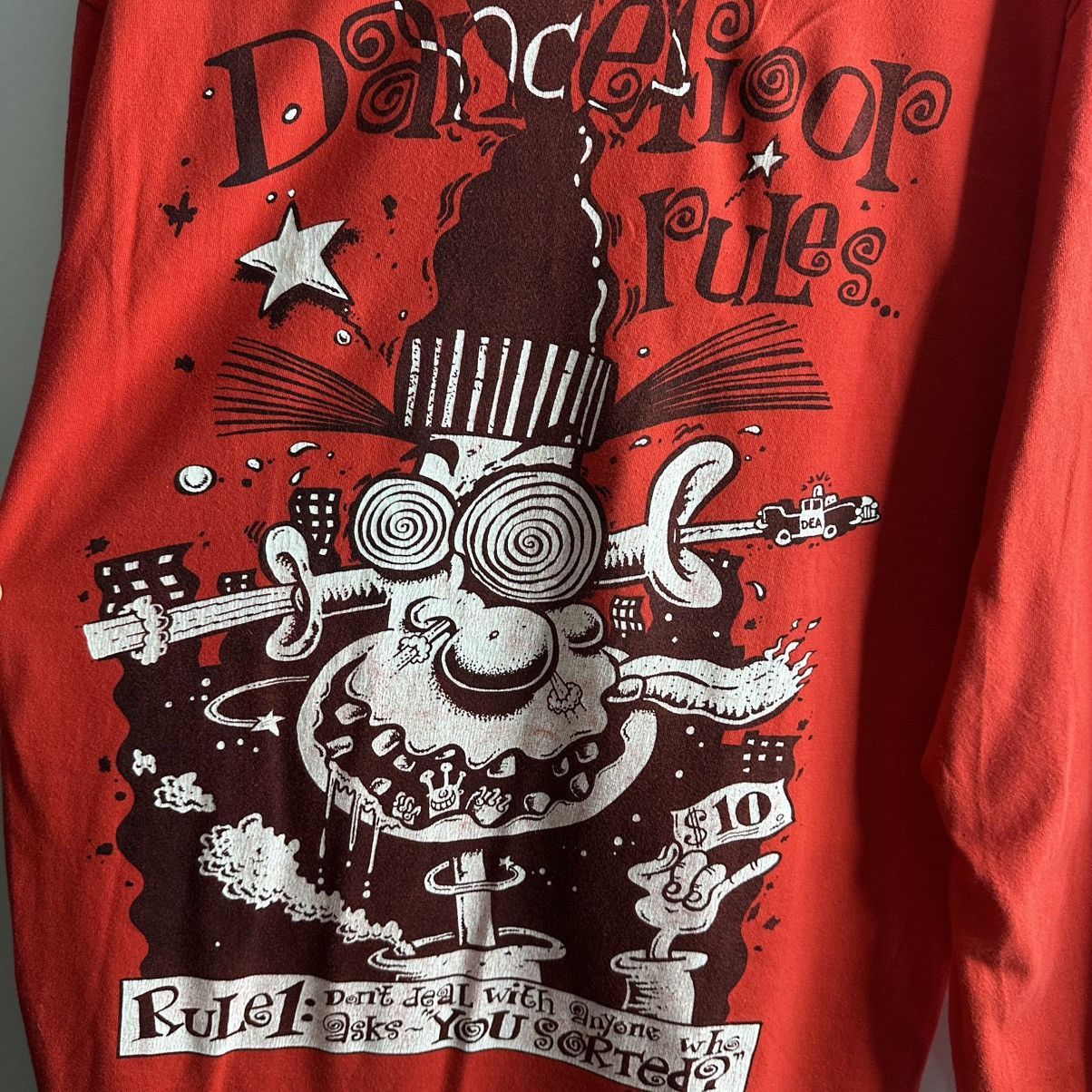 Band Tees Vintage Flavor Record Manic Usa Clubwear Distressed Tees Size US XL / EU 56 / 4 - 3 Thumbnail