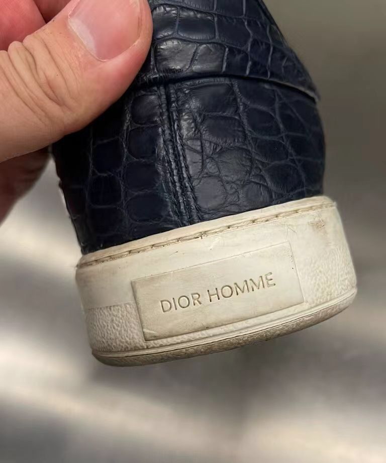 Dior Dior crocodile leather sneakers 2412-Nextarrow Size US 6 / EU 39 - 4 Thumbnail