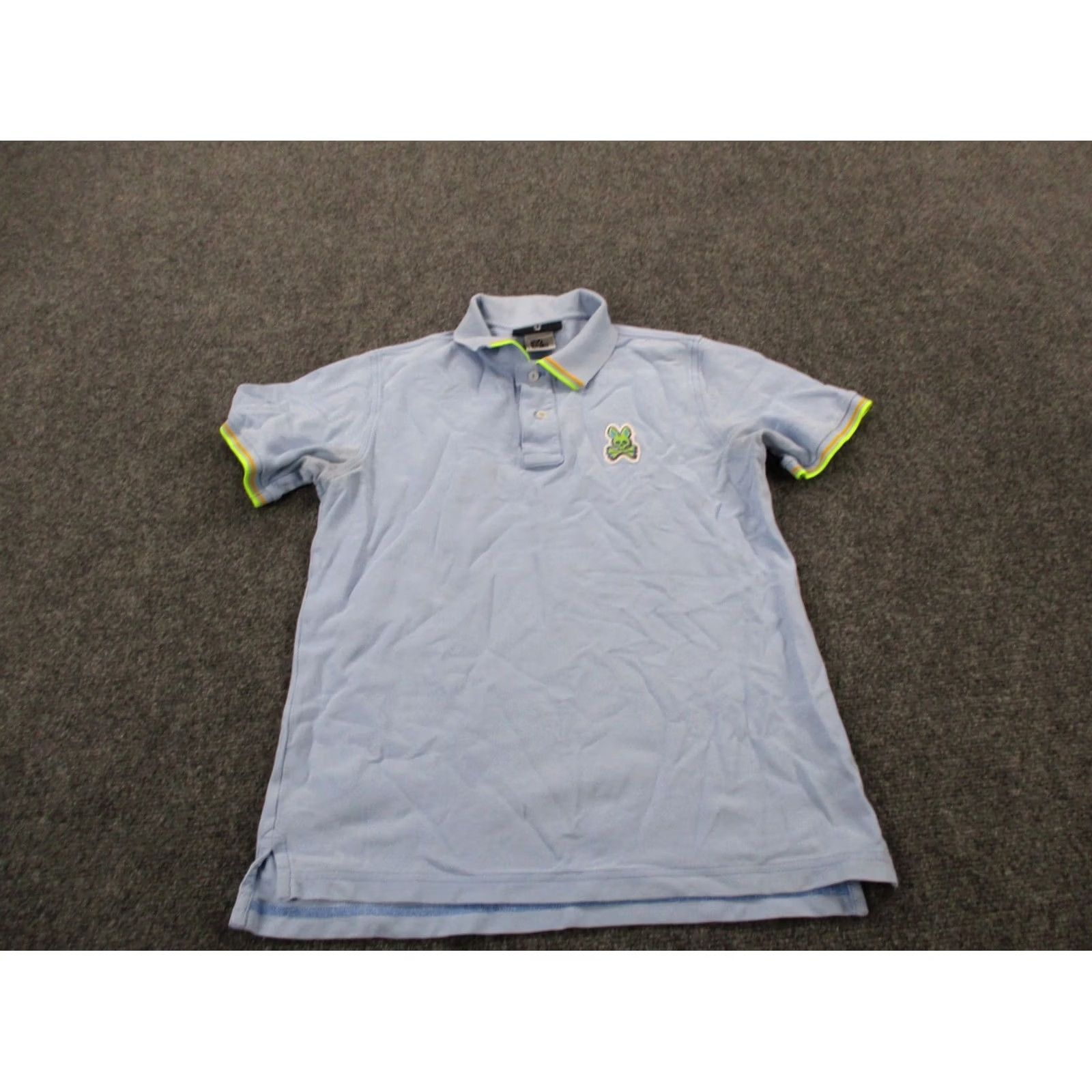 Psycho Bunny Psycho Bunny Polo Shirt Mens S Blue Logo Classic Polo Shirt Stetch Golf Preppy Casual Christmas) Size US S / EU 44-46 / 1 - 2 Thumbnail