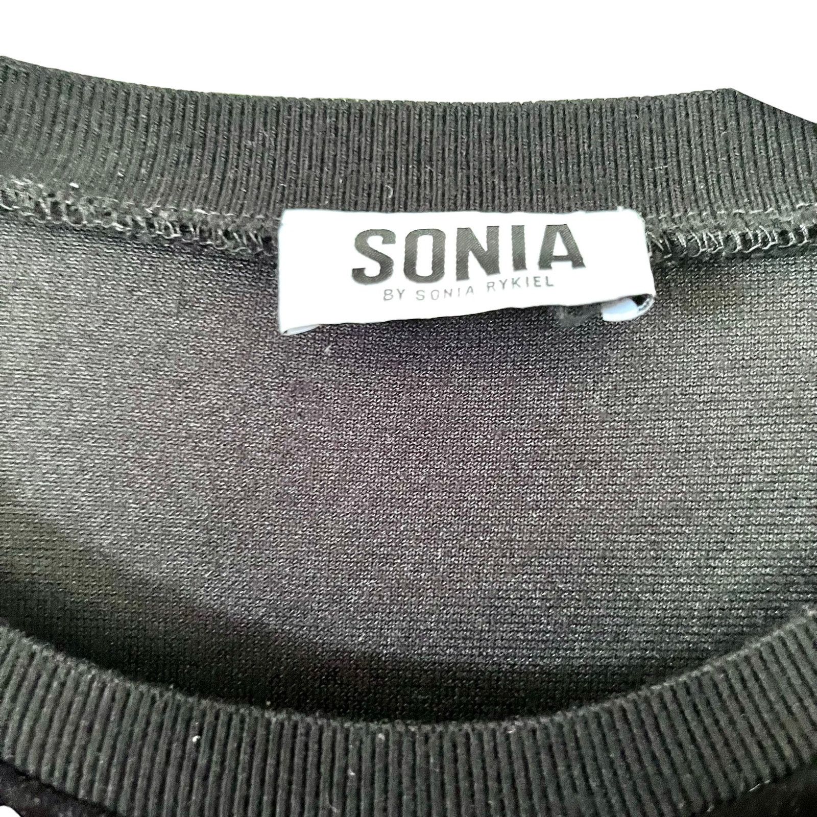 Sonia Rykiel Sonia Rykiel Rhinestones Velvet Long Sleeve Sweatshirt Black Size S / US 4 / IT 40 - 6 Thumbnail