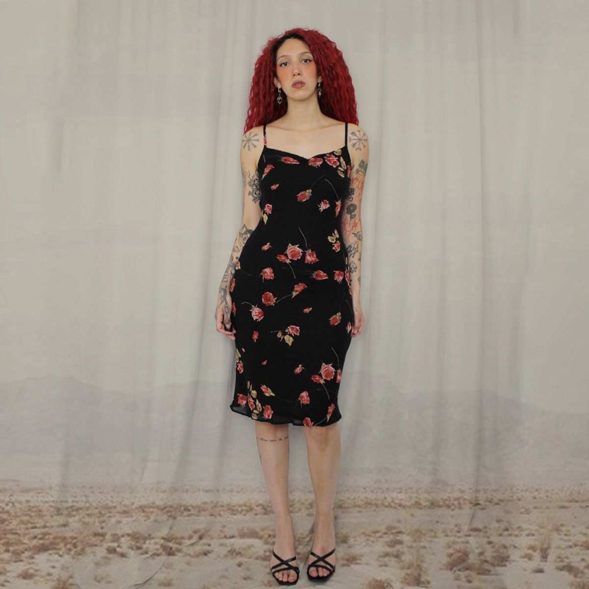 Other 🌹ROSES MIDI DRESS🌹 Size S / US 4 / IT 40 - 1 Thumbnail