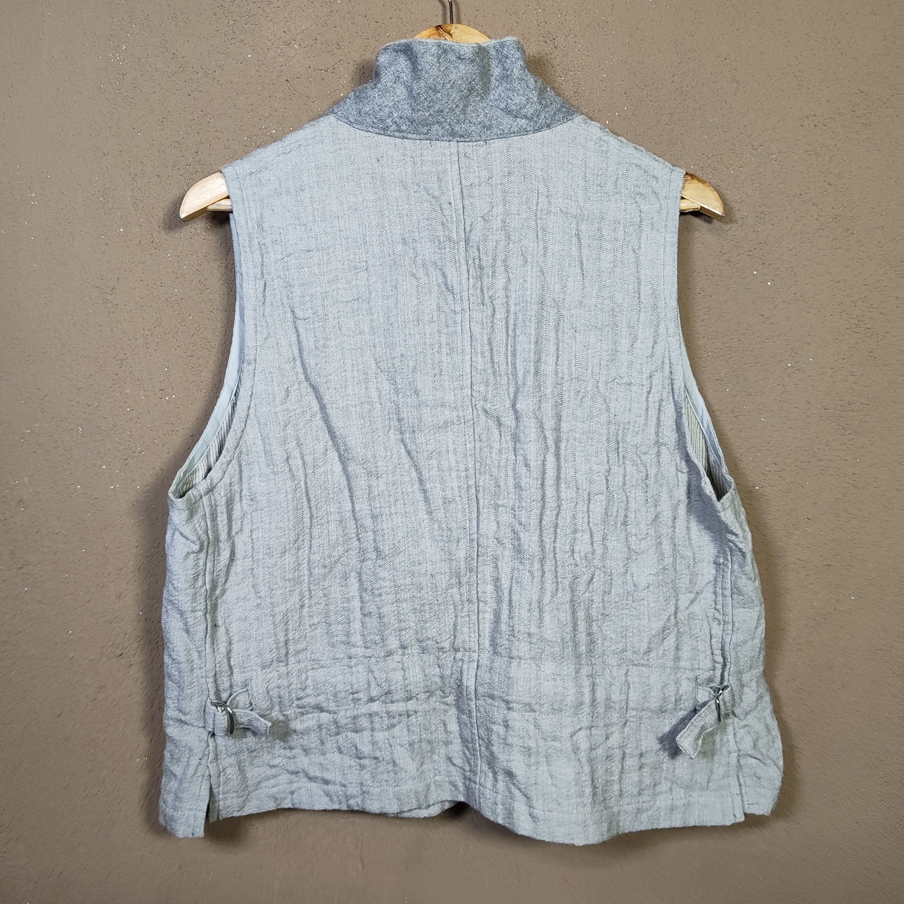 Issey Miyake ISSEY MIYAKE'S PLANTATION Wool Blend Vest Size 40R - 2 Thumbnail
