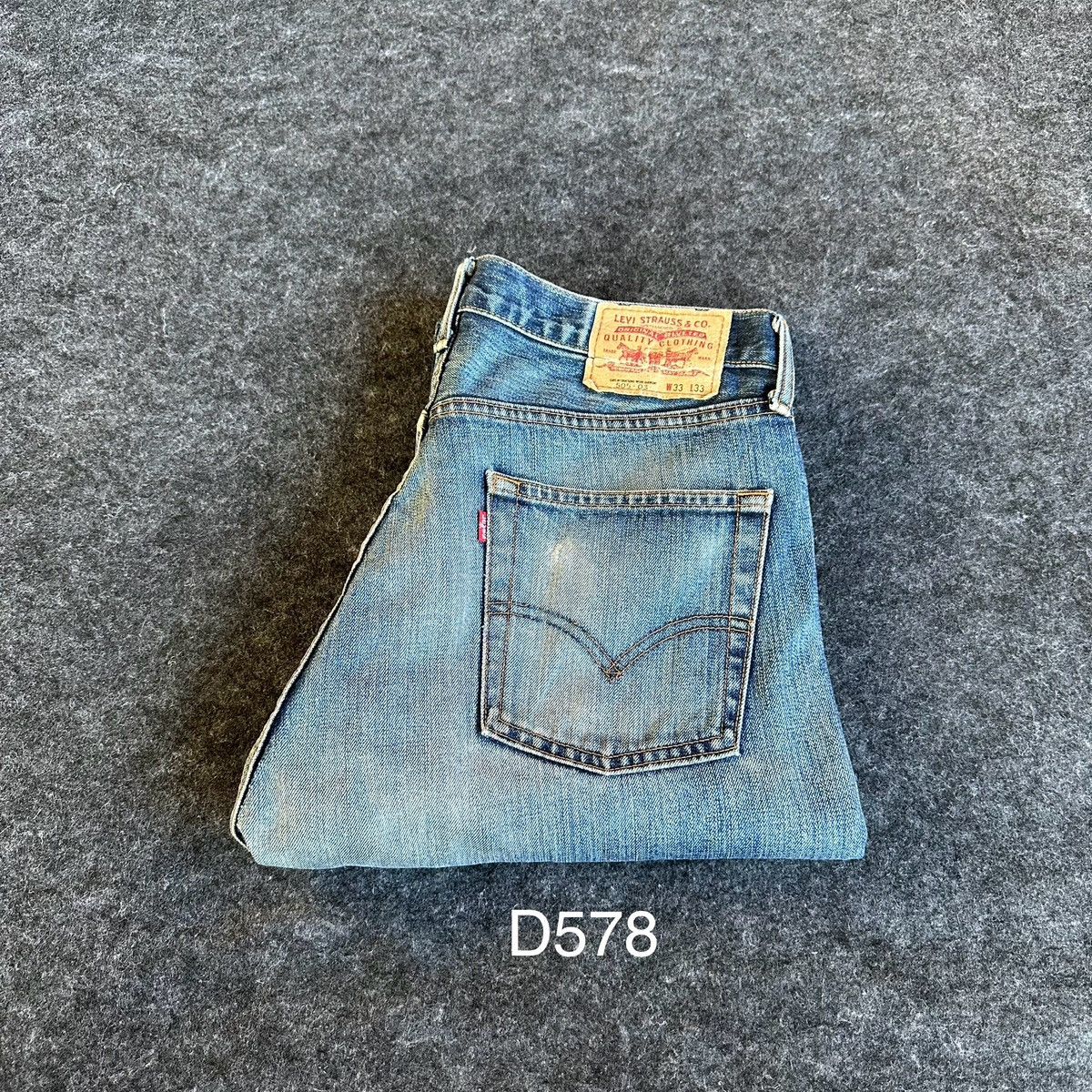 Levi's Levis 505 Distressed Blue Washed Vintage Denim 32x30 D578 Size US 32 / EU 48 - 19 Thumbnail