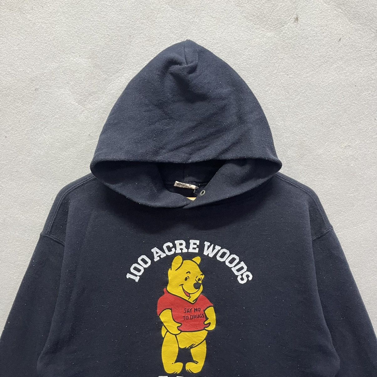 Vintage Vintage 90s “100 Acre Woods F.D.A.” Parody Hoodie Size US M / EU 48-50 / 2 - 2 Thumbnail