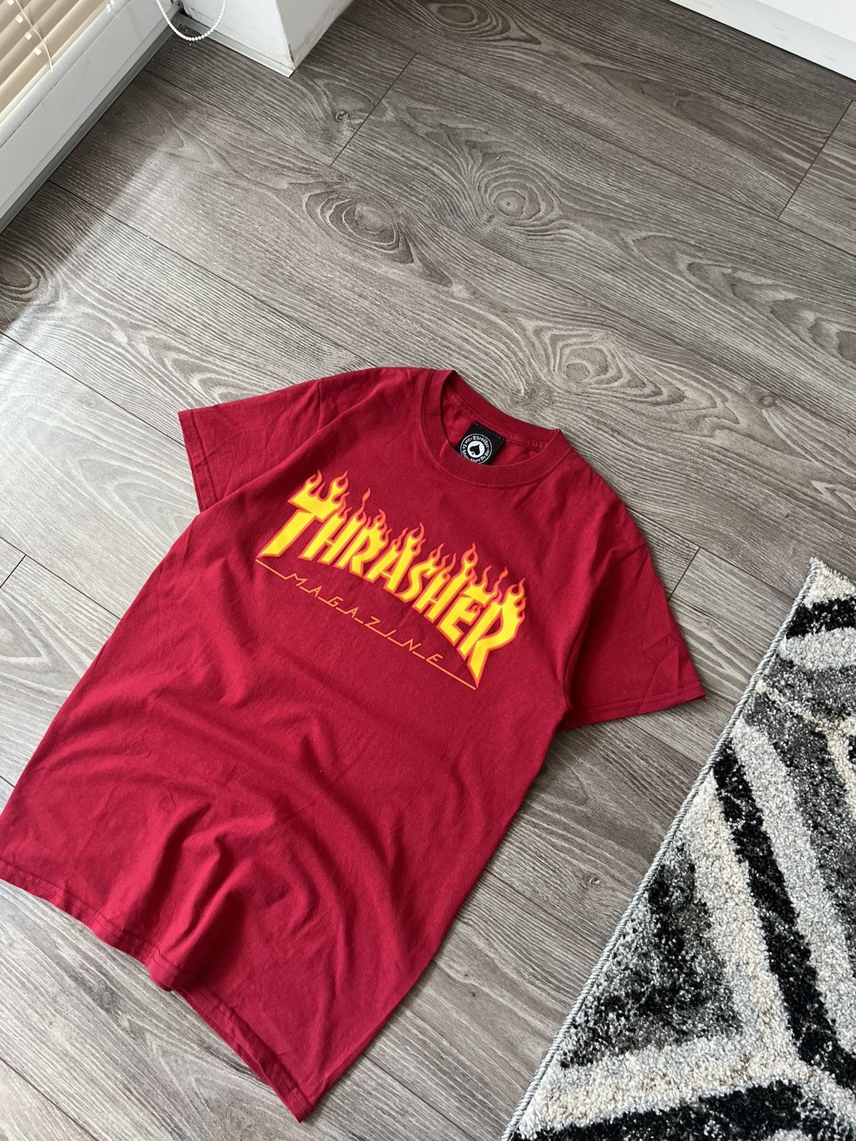 Thrasher ‼️VINTAGE THRASHER ORIGINAL FIRE LOGO USA DRIP STYLE TEE‼️ Size US S / EU 44-46 / 1 - 3 Thumbnail